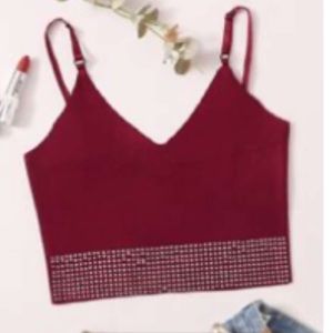 Wine top with rhinestones